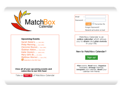 MatchBox calendar