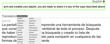 Arriba y abajo. Un párrafo en inglés es traducido automáticamente al español, al mejor estilo del maestro Yoda. Ideal para redacción de correos electrónicos.